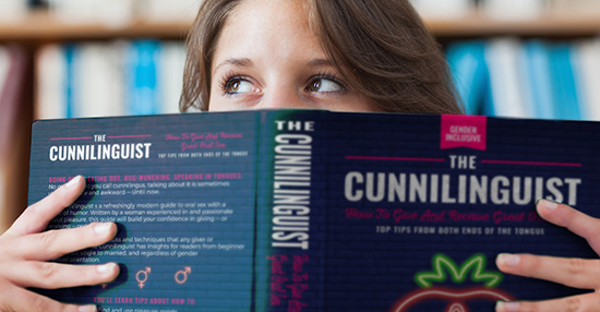 Woman reading The Cunnilinguist